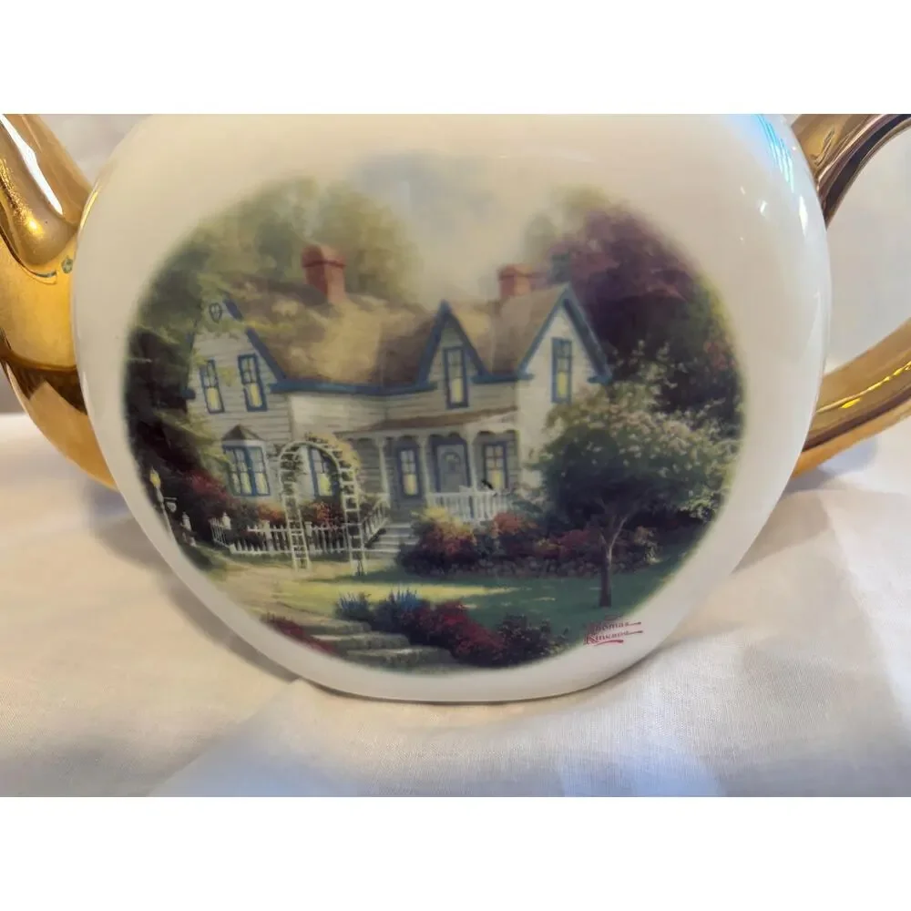 Thomas Kinkade‎ “Home is Where The Heart is” tea pot.